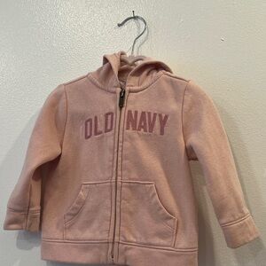 Old Navy Light Pink Kids Zip-Up Hoodie 6-12 months